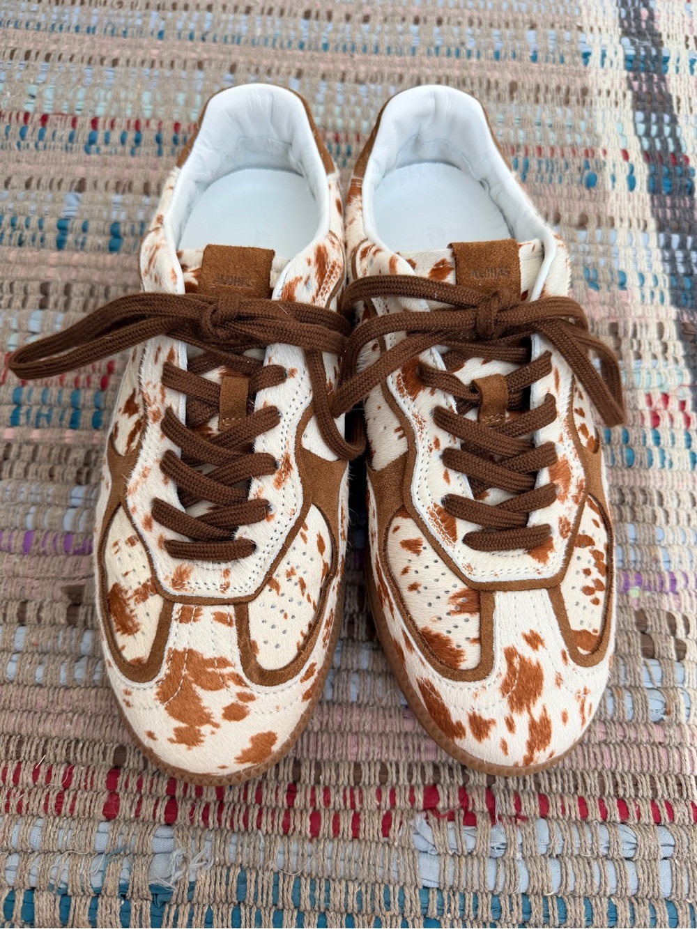Alohas tb. 490 Cow Print Calf Hair Sneakers